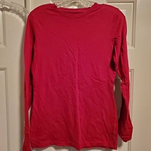 Women's Mossimo Long Sleeve T-Shirt - Magenta